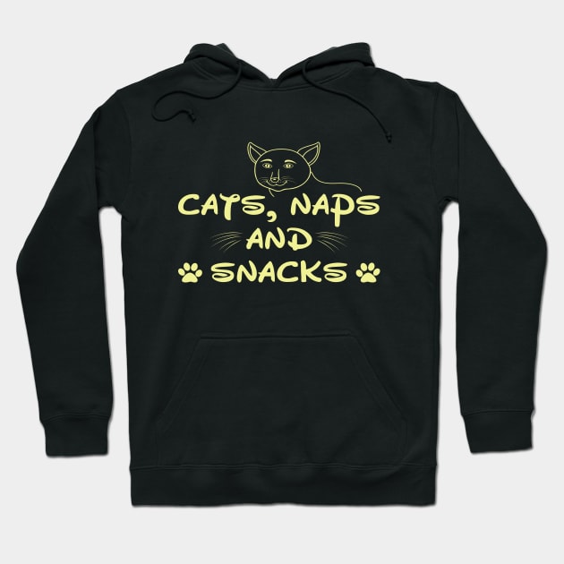 Cute cats and snacks Hoodie by Houseofwinning